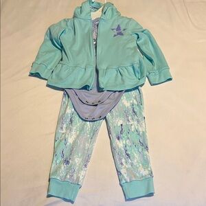Under Armour Light Blue Toddler Outfit 3 Piece